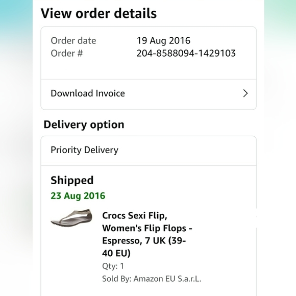 **SOLD** Crocs UK size 7 flipflops sandals dark grey (marked US SIZE 9) RRP 36 - Picture 11 of 11